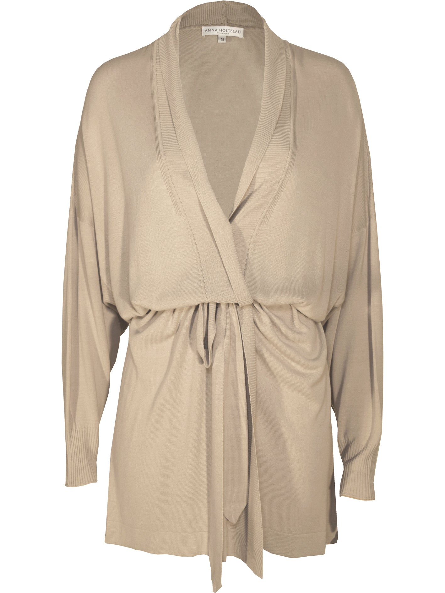 ROOMY CARDIGAN W KIMONO SLEEVES SAND BEIGE