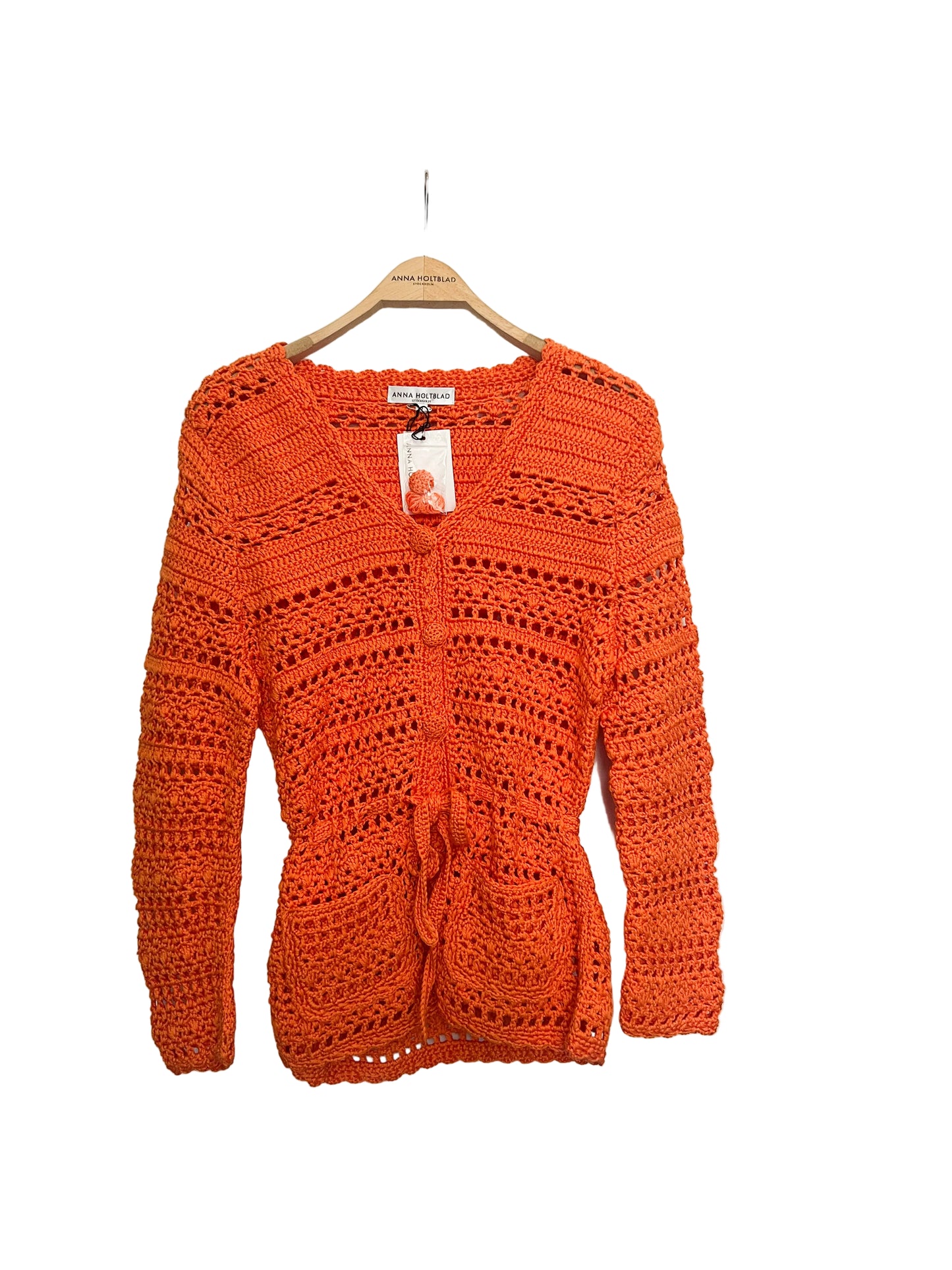 SHORT CROCHET CARDIGAN STRONG SUN