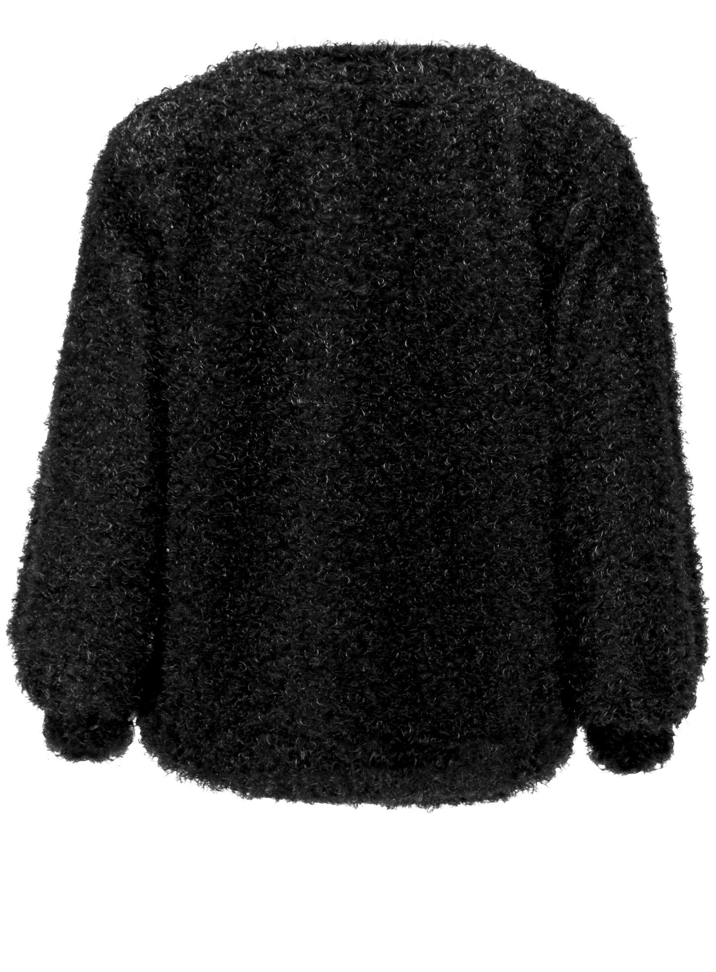 LOOSE FIT V-NECKED SWEATER FLUFFY KNITS