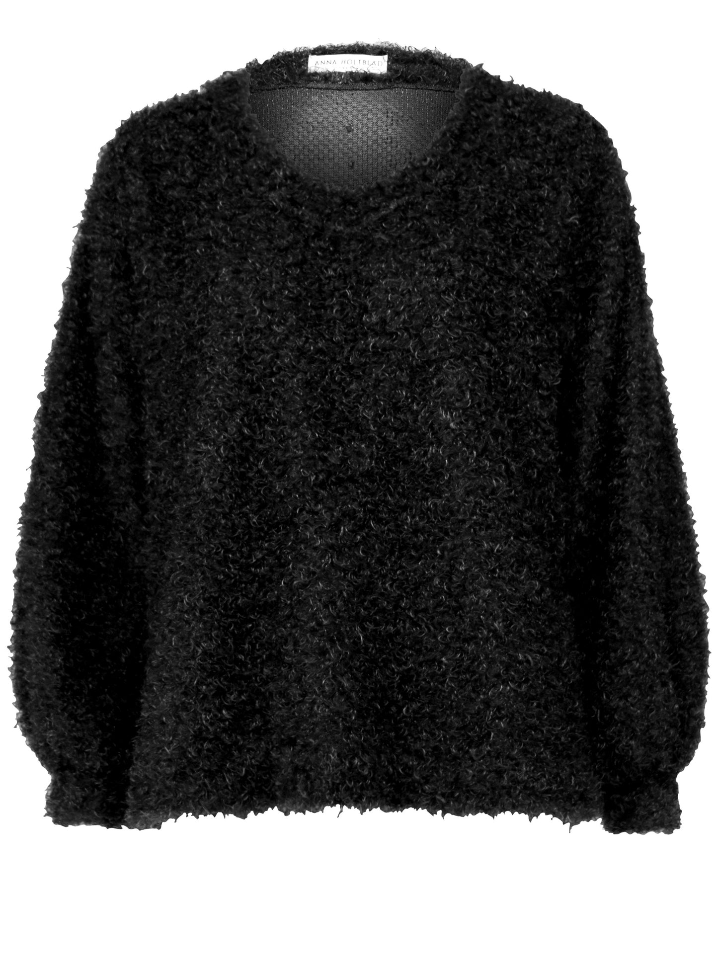 LOOSE FIT V-NECKED SWEATER FLUFFY KNITS