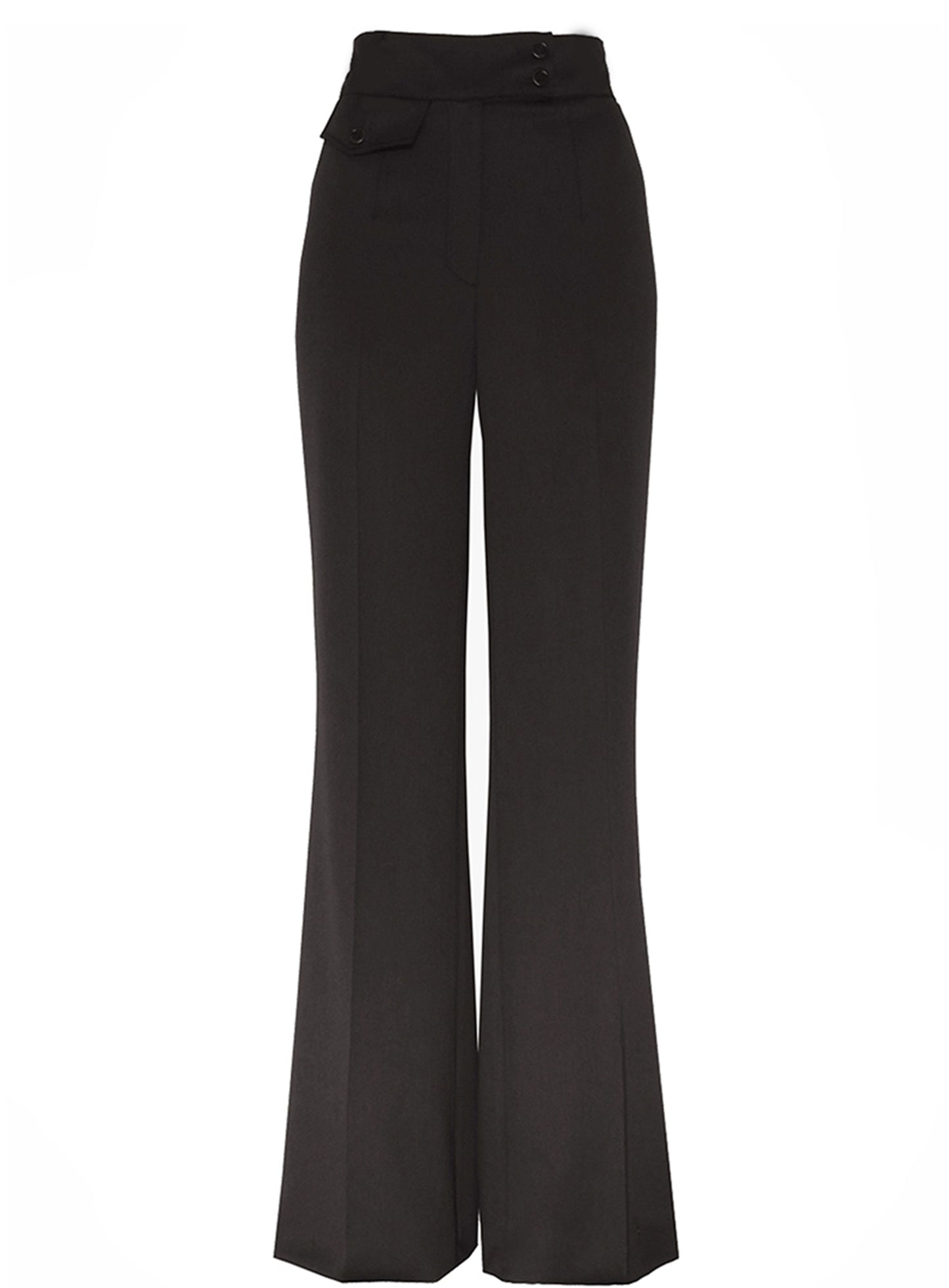 HIGH WAISTED TROUSERS WITH POCKET DETAIL
