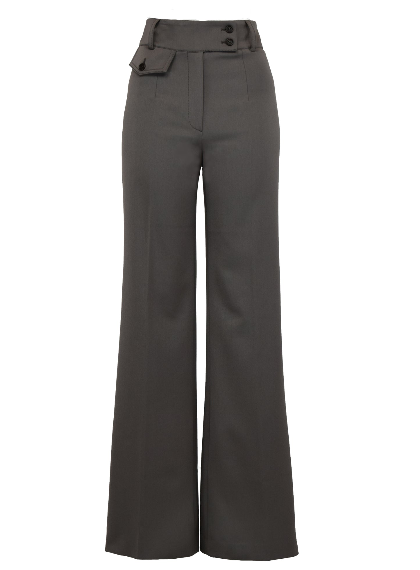 HIGH WAISTED TROUSERS WITH POCKET DETAIL