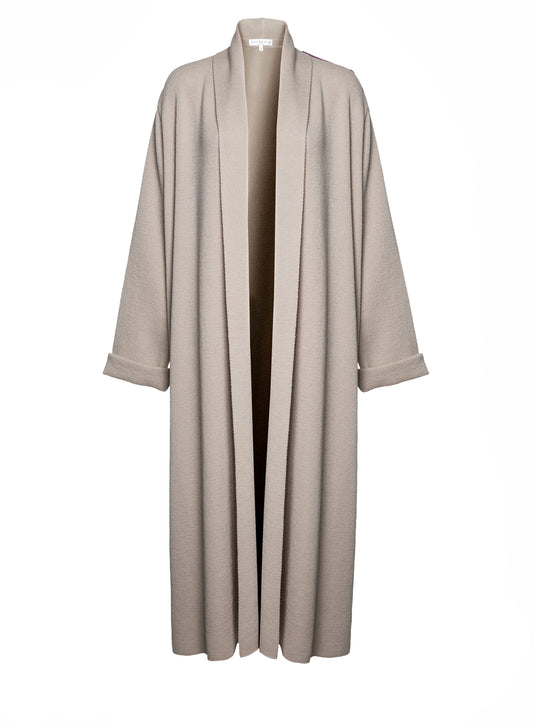 LONG CARDIGAN/COAT WITH SHAWL COLLAR