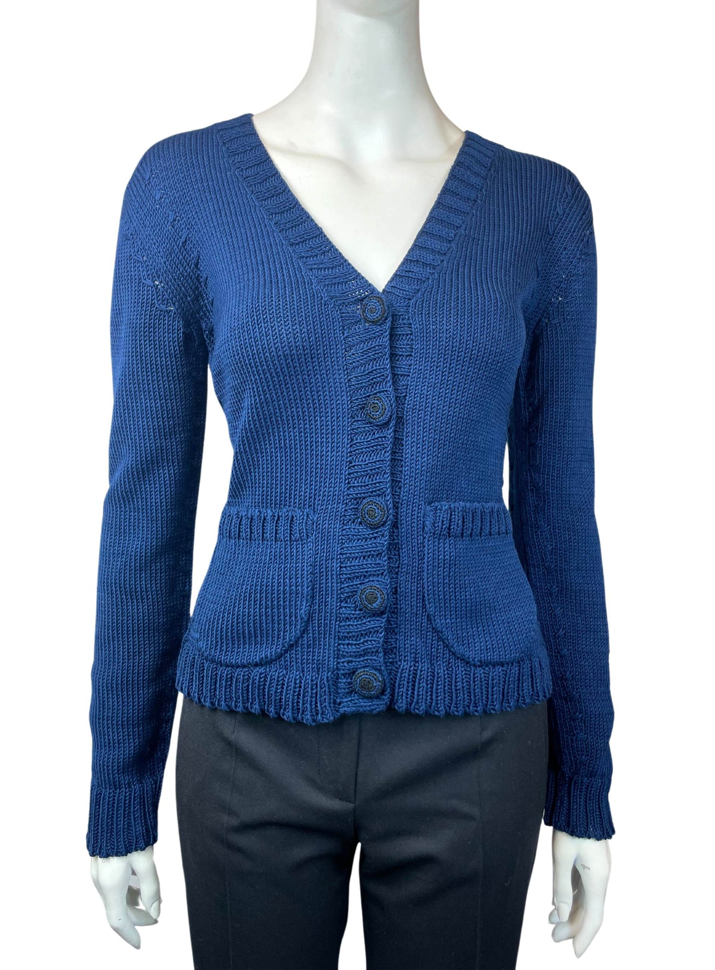 HANDKNITTED CARDIGAN WITH POCKETS