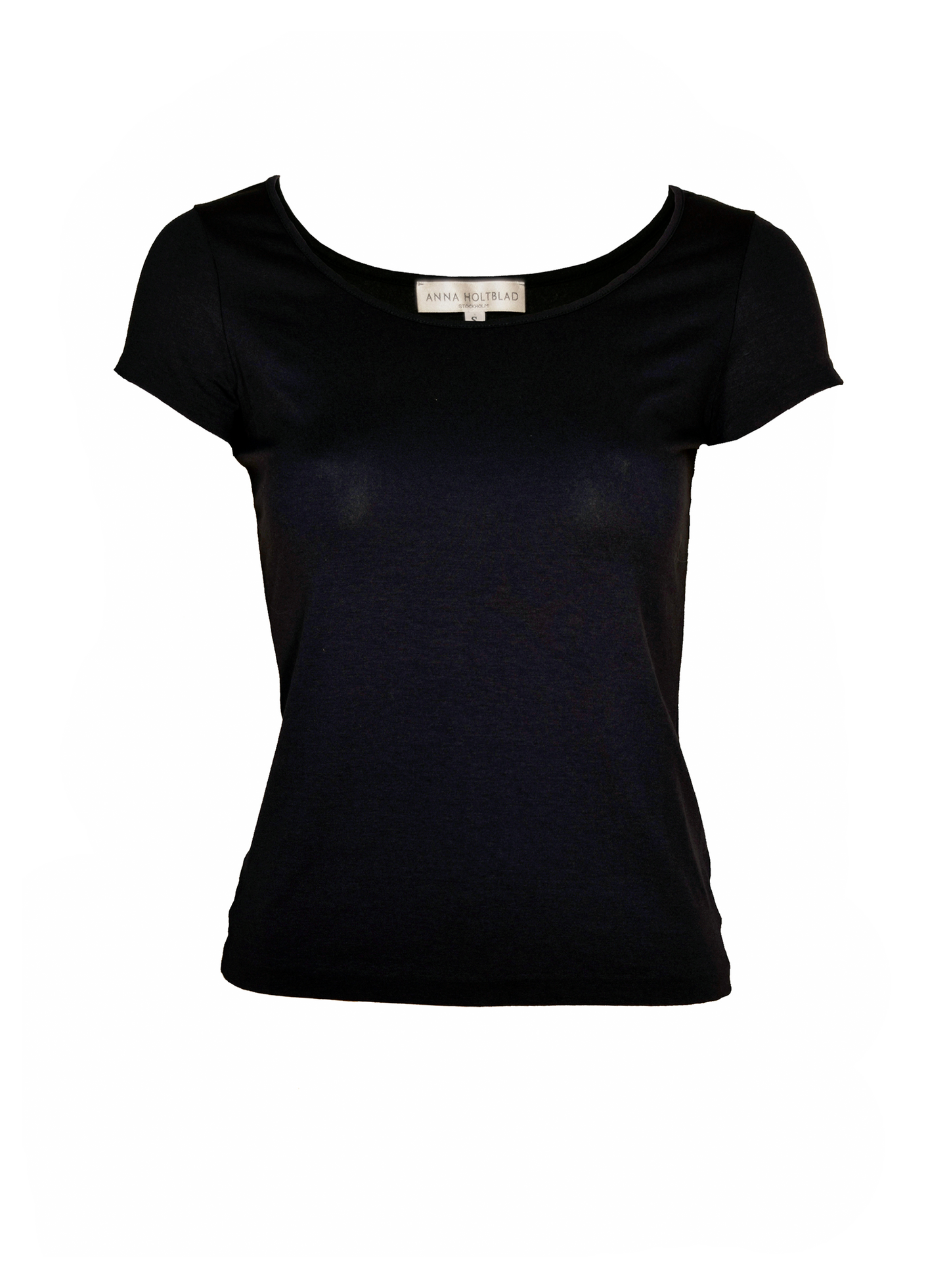 SCOOP NECKED CAP SLEEVED TOP