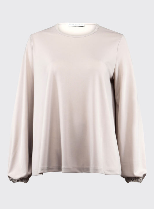 LOOSE FIT BALLOON SLEEVED TOP