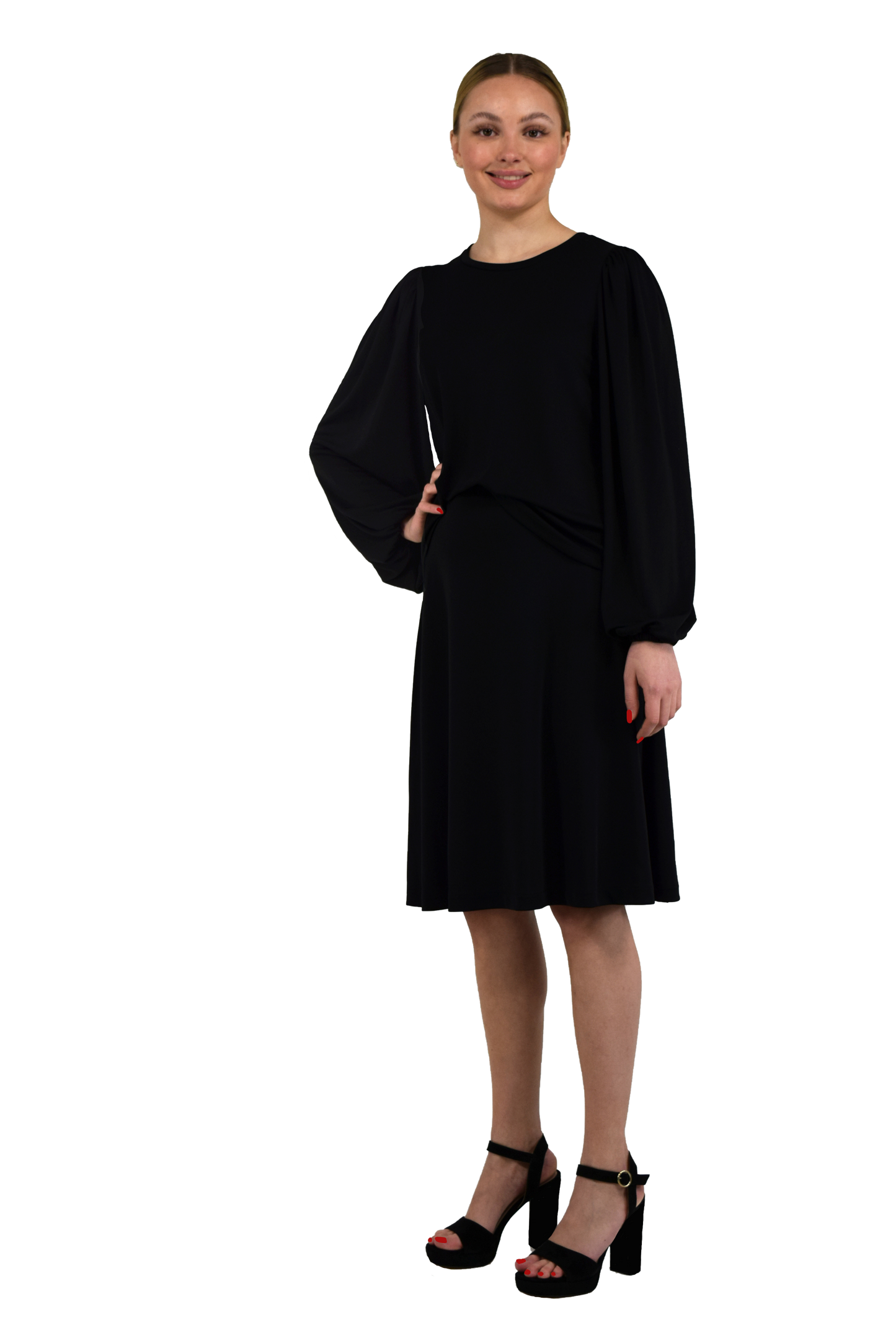 KNEE LENGHT SKIRT